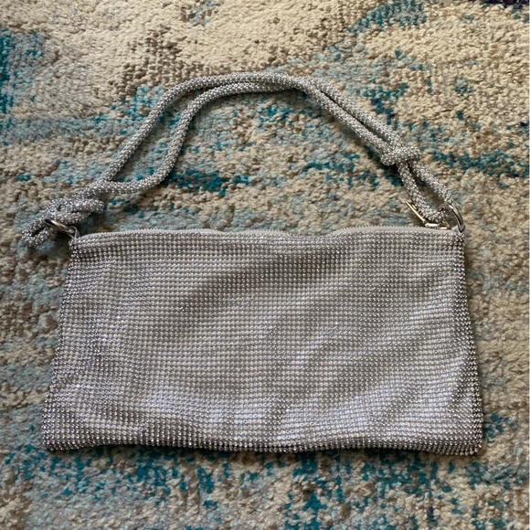 Sparkly Rhinestone Purse - Silver - Picture 2 of 4